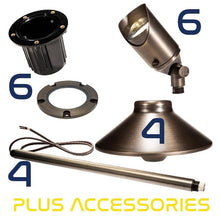 Load image into Gallery viewer, Well Light and Path Light Combo Complete Landscape Kit - Total Light Landscape Lighting Solutions