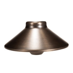 Total Light Boca Brass Path Light- 6" Shade 15" Stem - Total Light Landscape Lighting Solutions