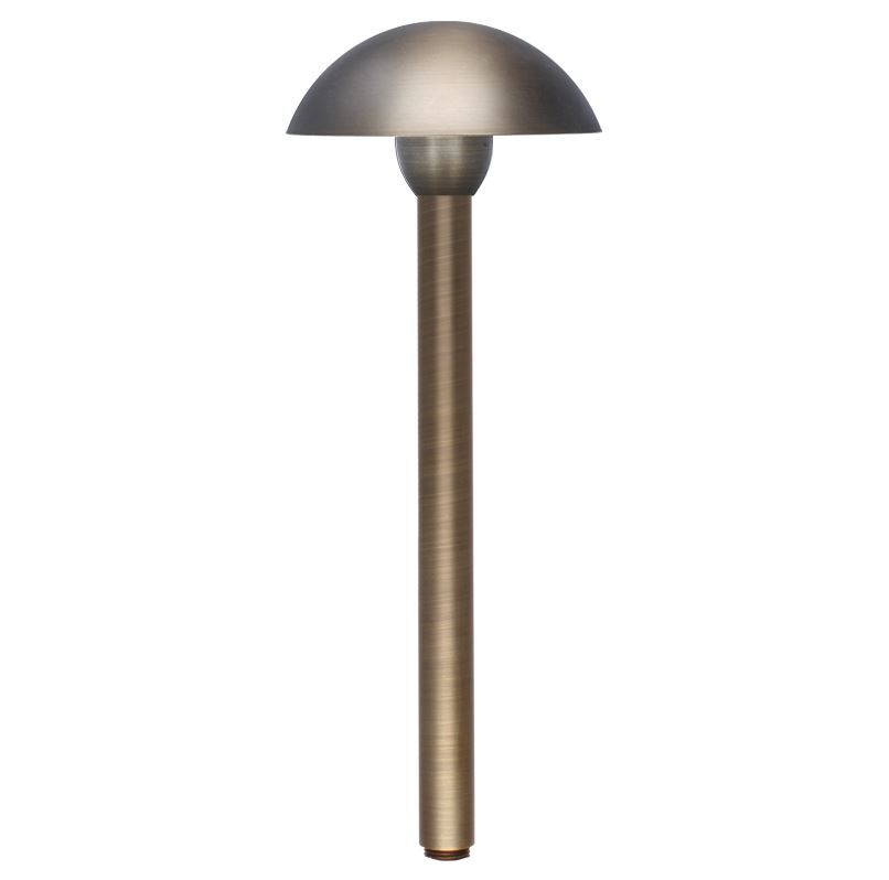 Total Light® Melbourne Dome Style Brass Path light with 15